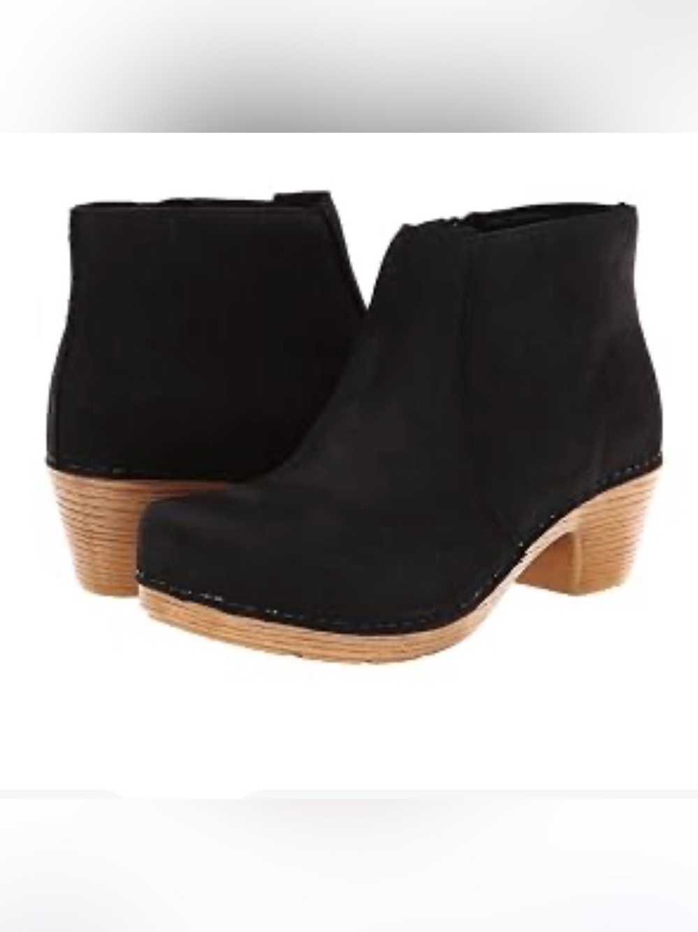Dansko Maria Ankle Boots -  EU42 Nubuck Leather Clog Booties